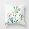Tropical Leaf Cactus Monstera Cushion Cover