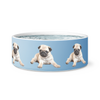 Pug Ceramic Dog Bowl