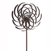 Solar Wind Spinner Willow Leaves 61in with Multi-Color Seasonal LED Lighting