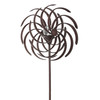 Solar Wind Spinner Willow Leaves 61in with Multi-Color Seasonal LED Lighting