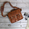 Mini Leather Satchel - Messenger Bag - Handbag
