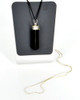 Raw Black Tourmaline Crystal Healing Pendant Necklace