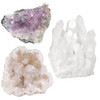 Healing Rock Crystal Clear Quartz Cluster Mineral Geode Druzy Specimen