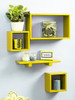 Wall Shelf with 4 Shelves (White)