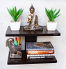 Wall Mounted Shelf Wenge Rack Decorative Display