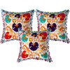 Cotton Suzani Embroidery Zipper Cushion Covers for Sofa Set Deewan Mattress Bed Chair Pillow Cover