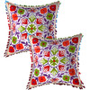 Cotton Suzani Embroidery Zipper Cushion Covers for Sofa Set Deewan Mattress Bed Chair Pillow Cover