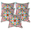 Cotton Suzani Embroidery Zipper Cushion Covers for Sofa Set Deewan Mattress Bed Chair Pillow Cover