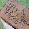 Rose Flower Gratitude Writing Leather Journal