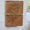 Rose Flower Gratitude Writing Leather Journal