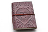 Celestial Sun Bullet Journal Brown Leather