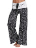 Smarty Cat Wide-Leg Drawstring Pants