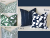 Santa Cruz Collection: Green Outdoor Pillow Covers / Outdoor Pillow cover / Green Patio Pillow / Banana Leaf Pillow Cover