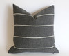 Grey Outdoor Pillow Cover / Stripe Outdoor Pillow cover / Gray Patio Pillow / Porch Pillow Cover / Outdoor 16x16 18x18 20x20 22x22 24x24 Grey Outdoor Pillow Cover / Stripe Outdoor Pillow cover / Gray Patio Pillow / Porch Pillow Cover / Outdoor 16x16 18x18 20x20 22x22 24x24