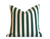 Outdoor Lumbar Pillow Cover / 12x18 Outdoor Lumbar Black Cushion / 12x18 Genuine Sunbrella Pillow / 12x18 Black Striped Pillow cover