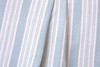 Green Ticking Linen Fabric / Stripe Linen Upholstery / Drapery Fabric / Woven Green Fabric / Light Green Cream Linen by the yard