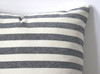 Navy Stripe pillow cover / Navy Cream 20x20 pillow or 9 other sizes / Blue pillow covers / Farmhouse Striped Pillow / French pillow Cover