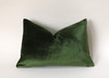 Dark Green Euro Sham or Accent sizes / Green Velvet 24x24 / 26x26 Pillow Cover / Solid Green Euro Sham / Green Bed Pillow case