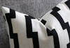 African Pillow Cover: Available in 10 Sizes / Lumbar Pillow Cover 12x21 / Modern Pillow Cover / Black Kuba Pillow / Geometric Pillow