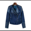 Spliced Faux Leather Suede Jacket Women Black Moto Coat Punk Camel Suede Jaquetas Couro Casaco Chaquetas PU Slim Jacket