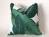 Banana Leaf pillow cover / Linen Pillow Cover / Fringe Pillow Case 12x21 16x16 18x18 20x20 22x22 24x24 26x26 16x24 14x36