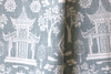 Light Blue and White Pagoda Pillow Sham / Cushion Cover 20x20 24x24 26x26 / Nanjing Navy Chinoiserie Porcelain / Navy Chinese Pillow Case