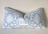 Light Blue and White Pagoda Pillow Sham / Cushion Cover 20x20 24x24 26x26 / Nanjing Navy Chinoiserie Porcelain / Navy Chinese Pillow Case