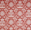 Light Blue Pagoda fabric by the Yard / Linen upholstery fabric / Linen Home Decor Fabric / Chinoiserie Upholstery Fabric / Asian Home Fabric