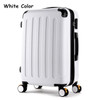 High quality 20inches candy color abs pc travel luggage bags on brake universal wheels, hardside suitcase for girl