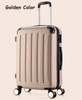 High quality 20inches candy color abs pc travel luggage bags on brake universal wheels, hardside suitcase for girl