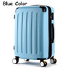 High quality 20inches candy color abs pc travel luggage bags on brake universal wheels, hardside suitcase for girl