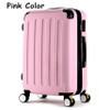 High quality 20inches candy color abs pc travel luggage bags on brake universal wheels, hardside suitcase for girl