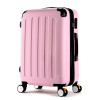 High quality 20inches candy color abs pc travel luggage bags on brake universal wheels, hardside suitcase for girl