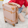 Luggage 20" 22" 24" 26" inch women hard retro rolling luggage set trolley baggage with cosmetic bag vintage suitcase for girls