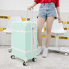 Luggage 20" 22" 24" 26" inch women hard retro rolling luggage set trolley baggage with cosmetic bag vintage suitcase for girls