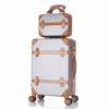 Luggage 20" 22" 24" 26" inch women hard retro rolling luggage set trolley baggage with cosmetic bag vintage suitcase for girls