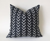 Black Mudcloth Pillow Cover / Black Pillow Cover / Mudcloth 14x36 12x21 16x16 18x18 20x20 22x22 24x24 26x26 Zipper Pillow Case