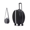 Women's cute round handbag and Trolley suitcase Carry On Luggage Rolling Luggage Trolley Suitcase girl hard case suitcase travel