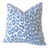 Iconic Leopard Sky Pillow Cover / Schumacher Sky Leopard Cushion Cover / Indoor or Outdoor Pillow Cover