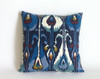 Grey and Yellow Ikat Robert Allen Zipper Pillow Cover 18x18 24x24 26x26 or lumbar pillow cover Ikat Rain Pillow