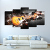 Abstract Flame Guitar