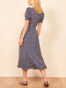 Floral A line Midi Dress
