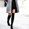 Faux Suede Thigh-High Boots