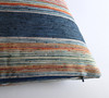 Indigo Stripe Designer Zipper Pillow Cover / Bohemian lumbar Pillow cover / Boho Cushion cover/ Plaid Light Blue Pillow Cover