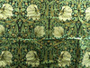 Velvet William Morris Pimpernel Upholstery Fabric by the yard / Green Velvet Leopard Home Fabric / High End Upholstery Velvet