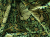 Velvet William Morris Pimpernel Upholstery Fabric by the yard / Green Velvet Leopard Home Fabric / High End Upholstery Velvet