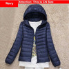 Winter Plus Size 4Xl New Ultra Light Duck Down Jackets Women Hooded Winter Coat Long Sleeve Warm Slim Down Jacket Puffer Jacket