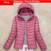 Winter Plus Size 4Xl New Ultra Light Duck Down Jackets Women Hooded Winter Coat Long Sleeve Warm Slim Down Jacket Puffer Jacket