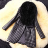 Sagace Clothes Coats Women Fashion Warm Outwear Solid Winter Faux Leather Fur Long Sleeve Coat Jacket Outerwear Long Overcoat