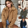 European and American Autumn and Winter Warm Fleece Jacket Coats and Jackets Women